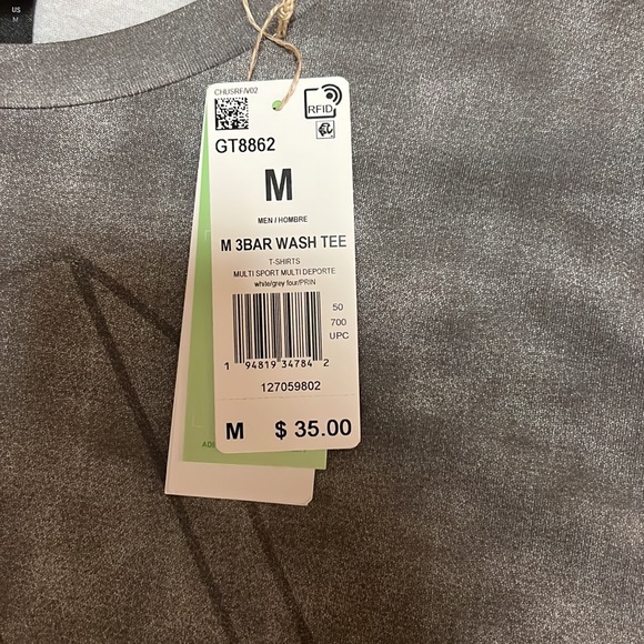 Adidas Grey Tee - Picture 2 of 3